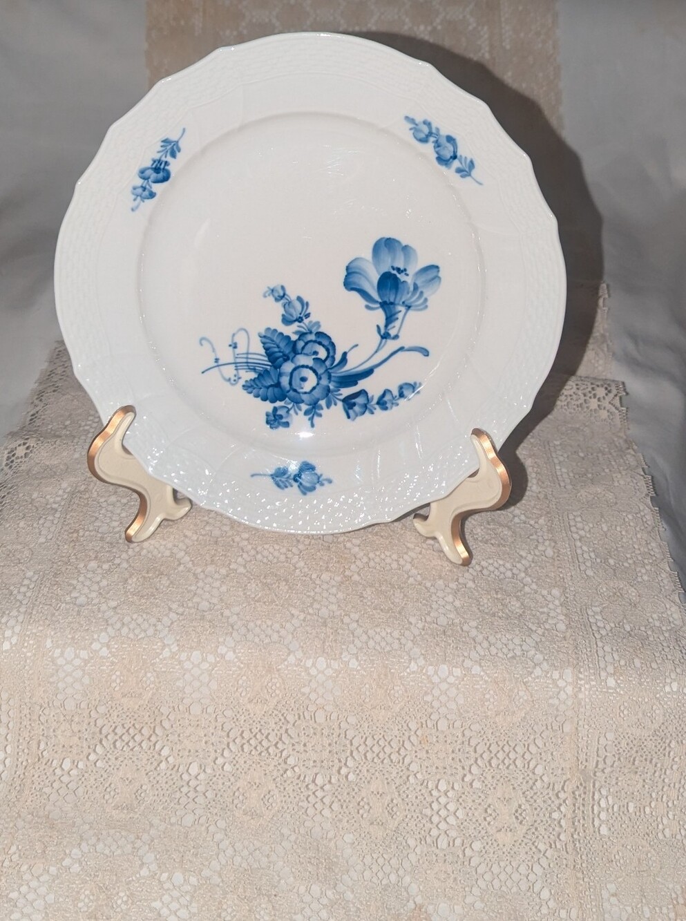 Royal Copenhagen Blue Flower  Curved Porcelain Pattern Set Of Two. Denmark